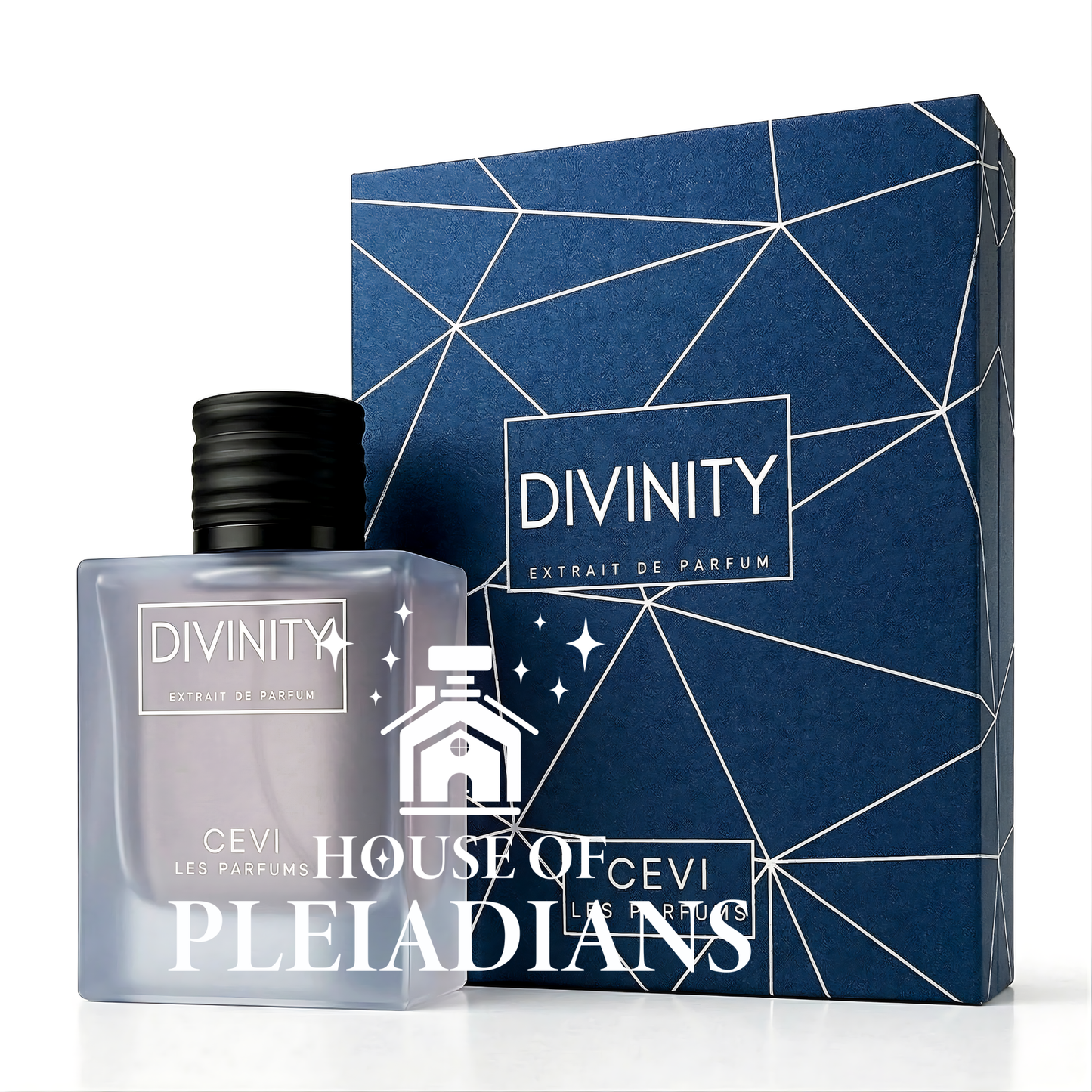 CEVI Divinity Extrait de Parfum frosted glass bottle with blue box Middle Eastern perfume UK