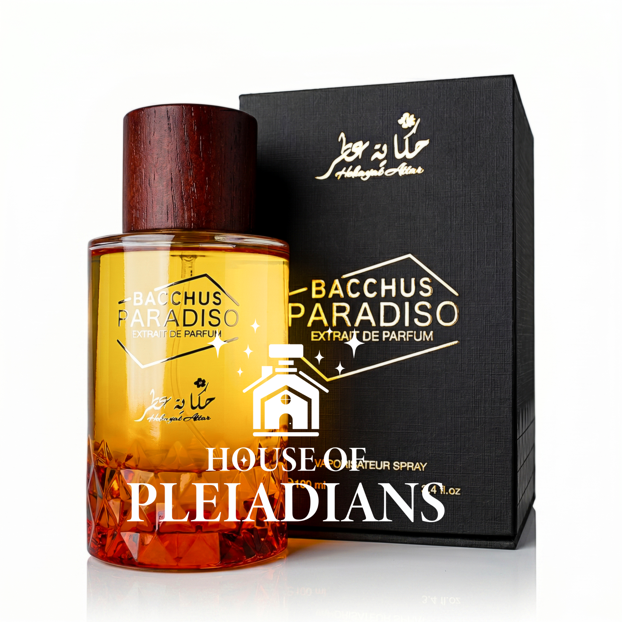 Bacchus Paradiso by Hekayat Attar extrait de parfum luxury amber woody fragrance UK
