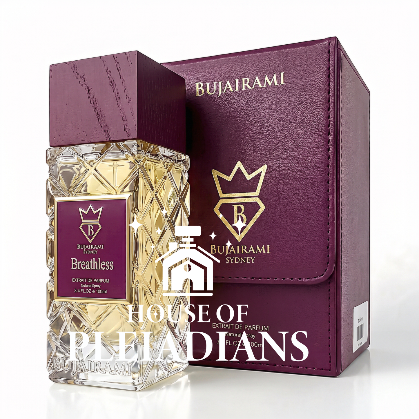 Breathless Bujairami perfume bottle and luxury presentation box UK
