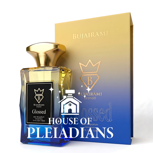 Glossed perfume bottle and luxury gradient packaging UK