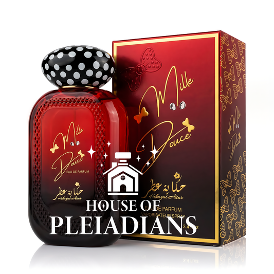 Mille Douce Hekayat Attar perfume bottle and luxury red packaging 100ml UK