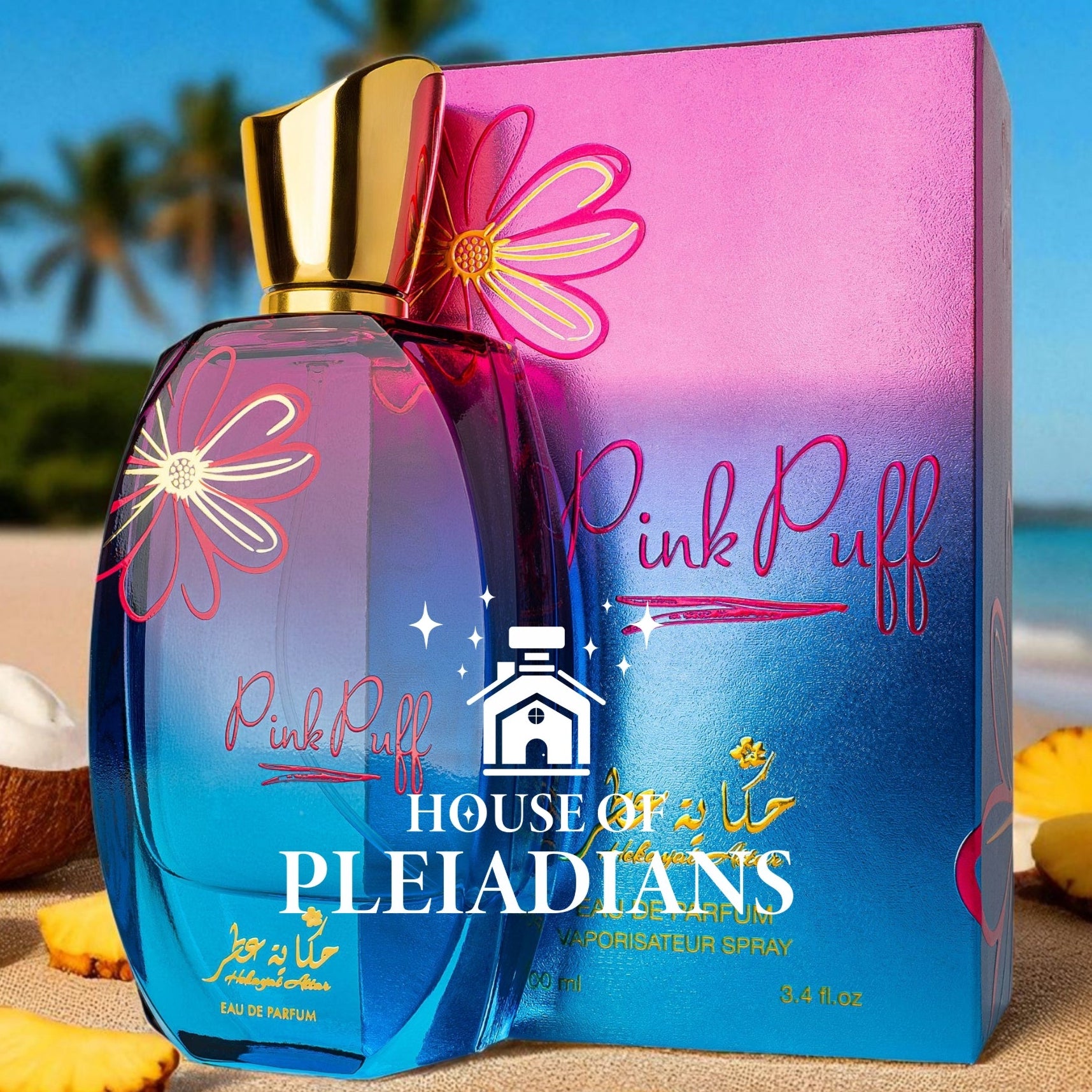 Hekayat Attar PinkPuff 100ml EDP UK Premium Middle Eastern