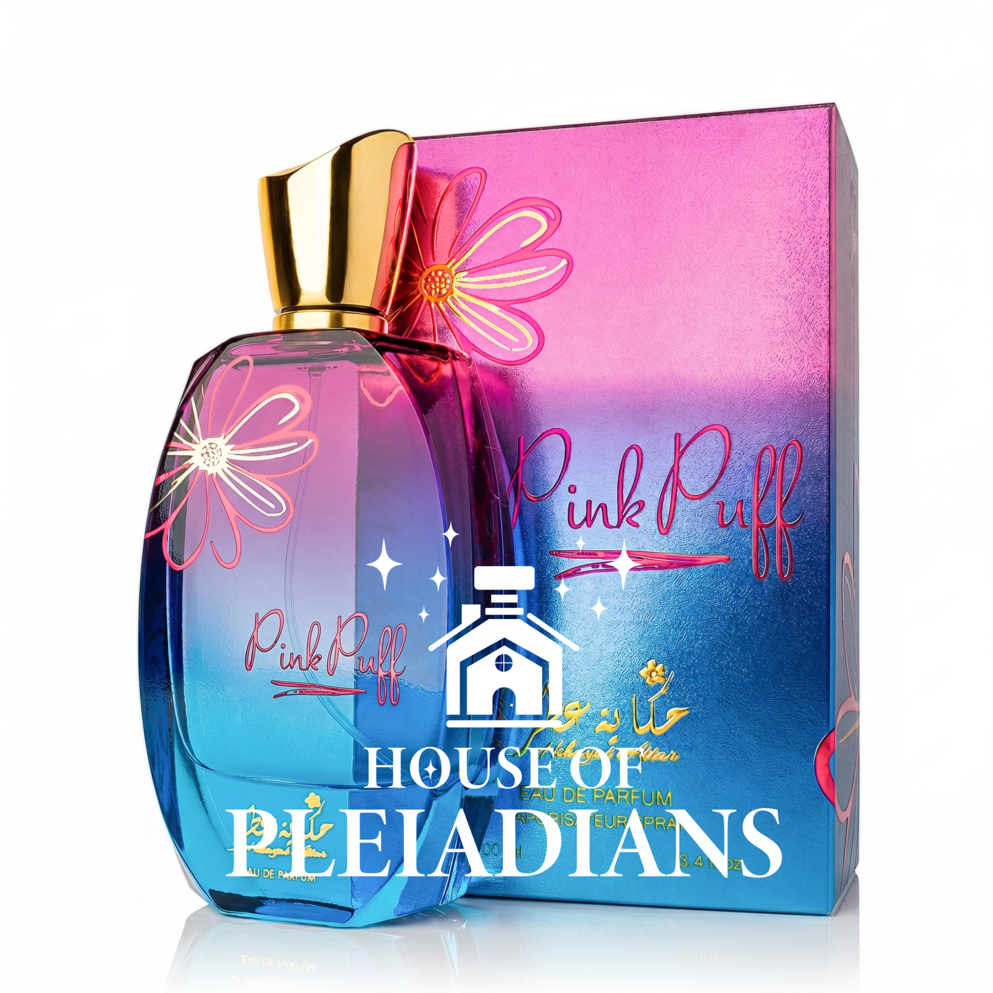 Pink Puff by Hekayat Attar sweet fruity gourmand perfume for women UK