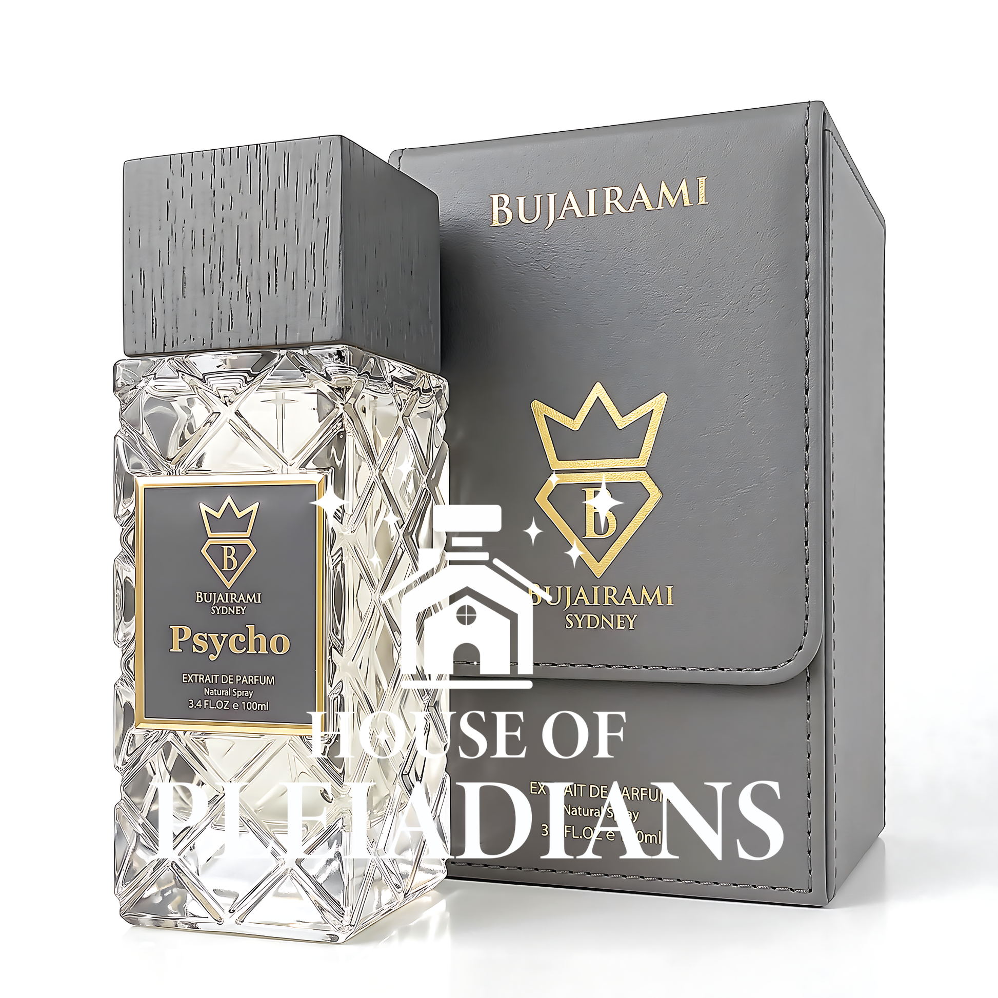 Psycho Bujairami perfume bottle and luxury presentation box UK