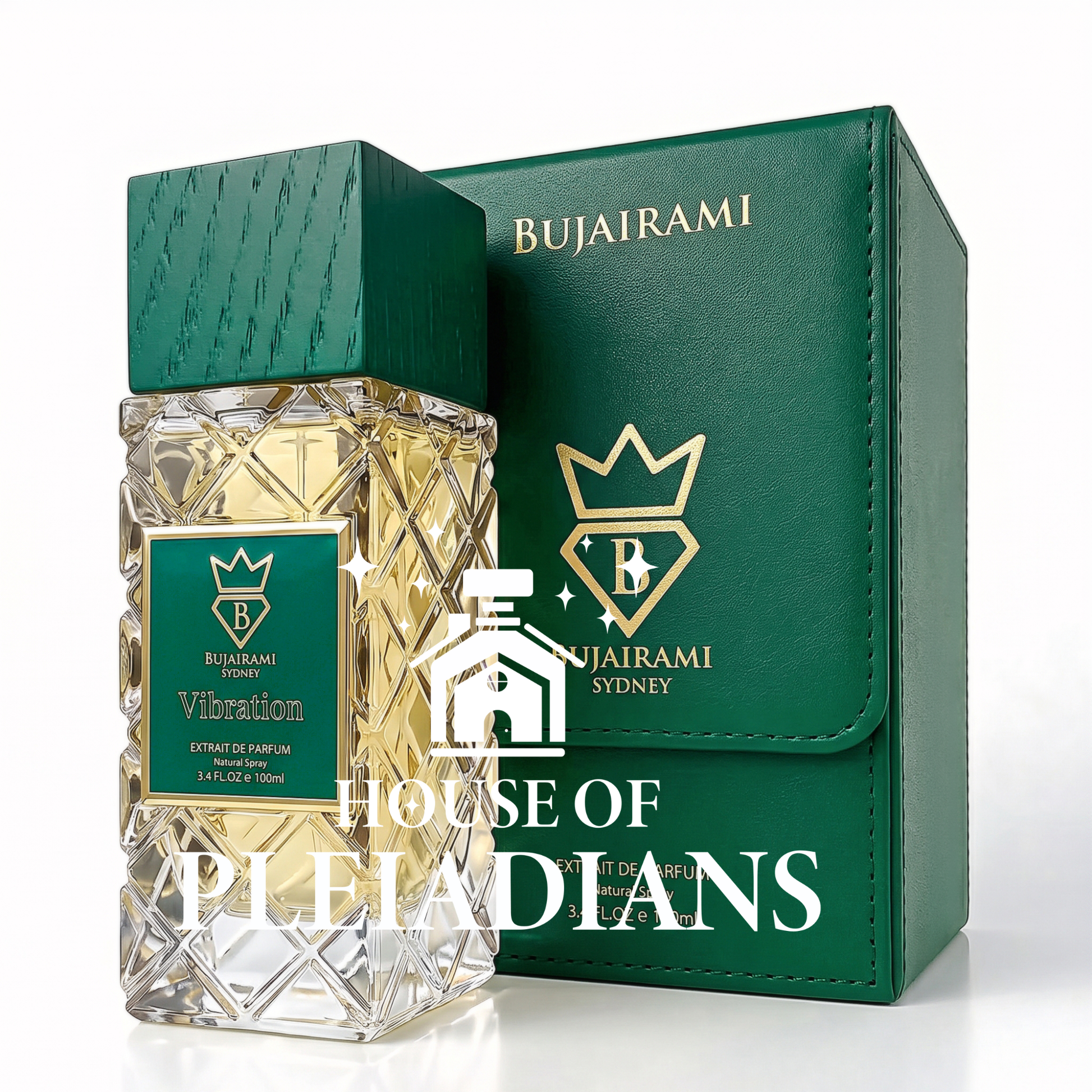 Vibration Bujairami perfume bottle and luxury presentation box UK