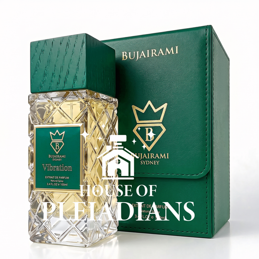 Vibration Bujairami perfume bottle and luxury presentation box UK