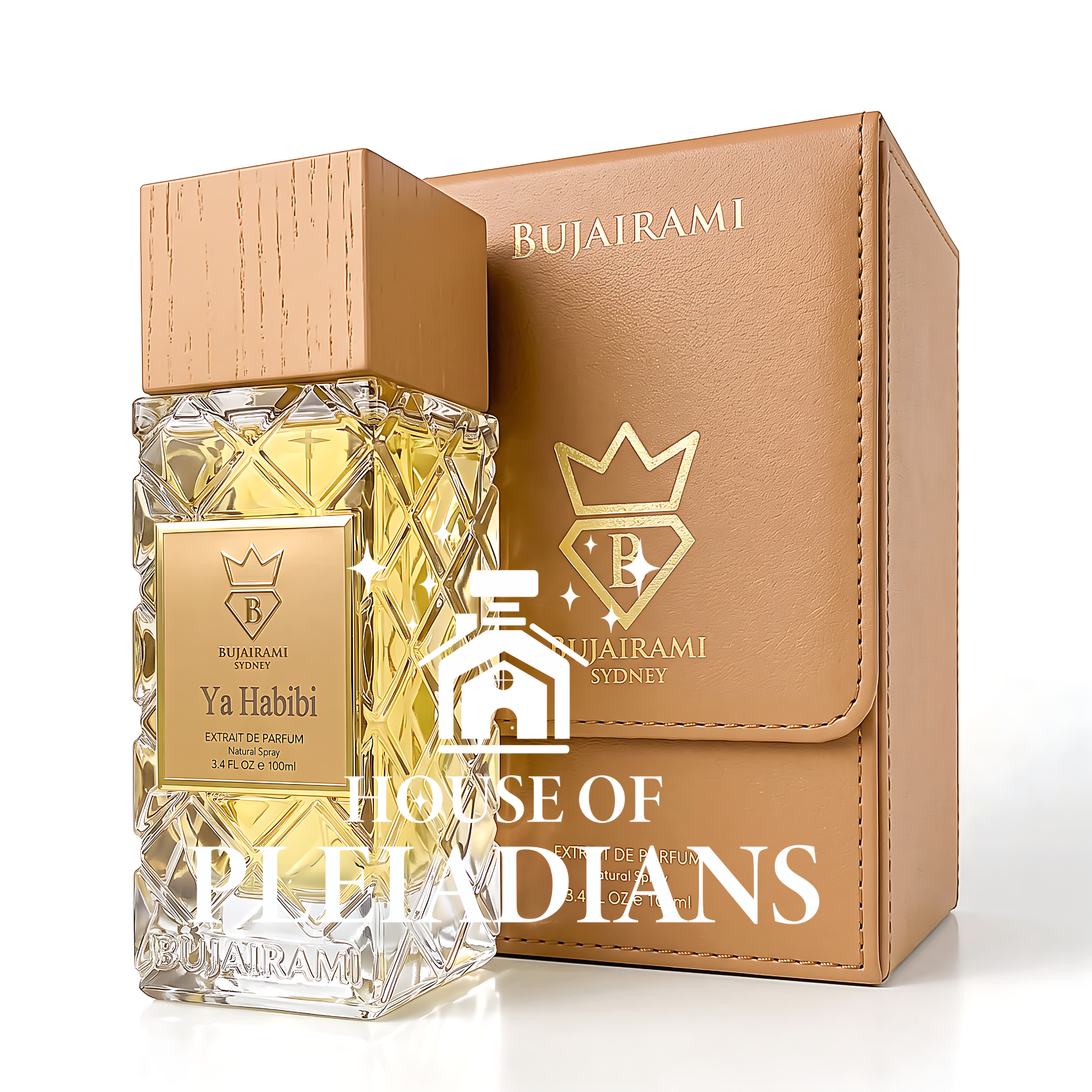 Ya Habibi Bujairami perfume bottle and luxury presentation box UK