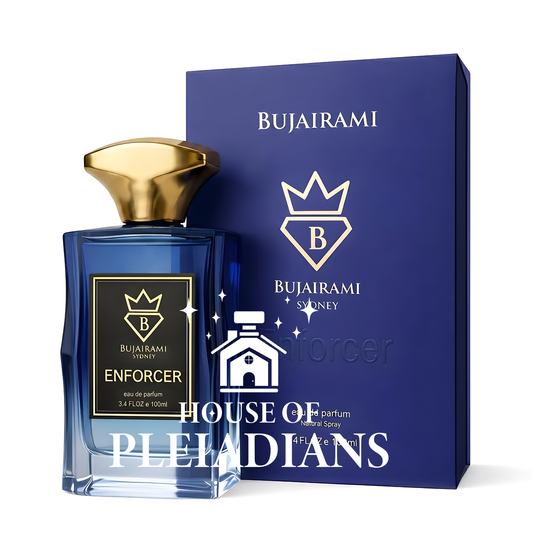 Enforcer Bujairami 100ml Eau de Parfum blue fresh Arabian perfume bottle and box UK