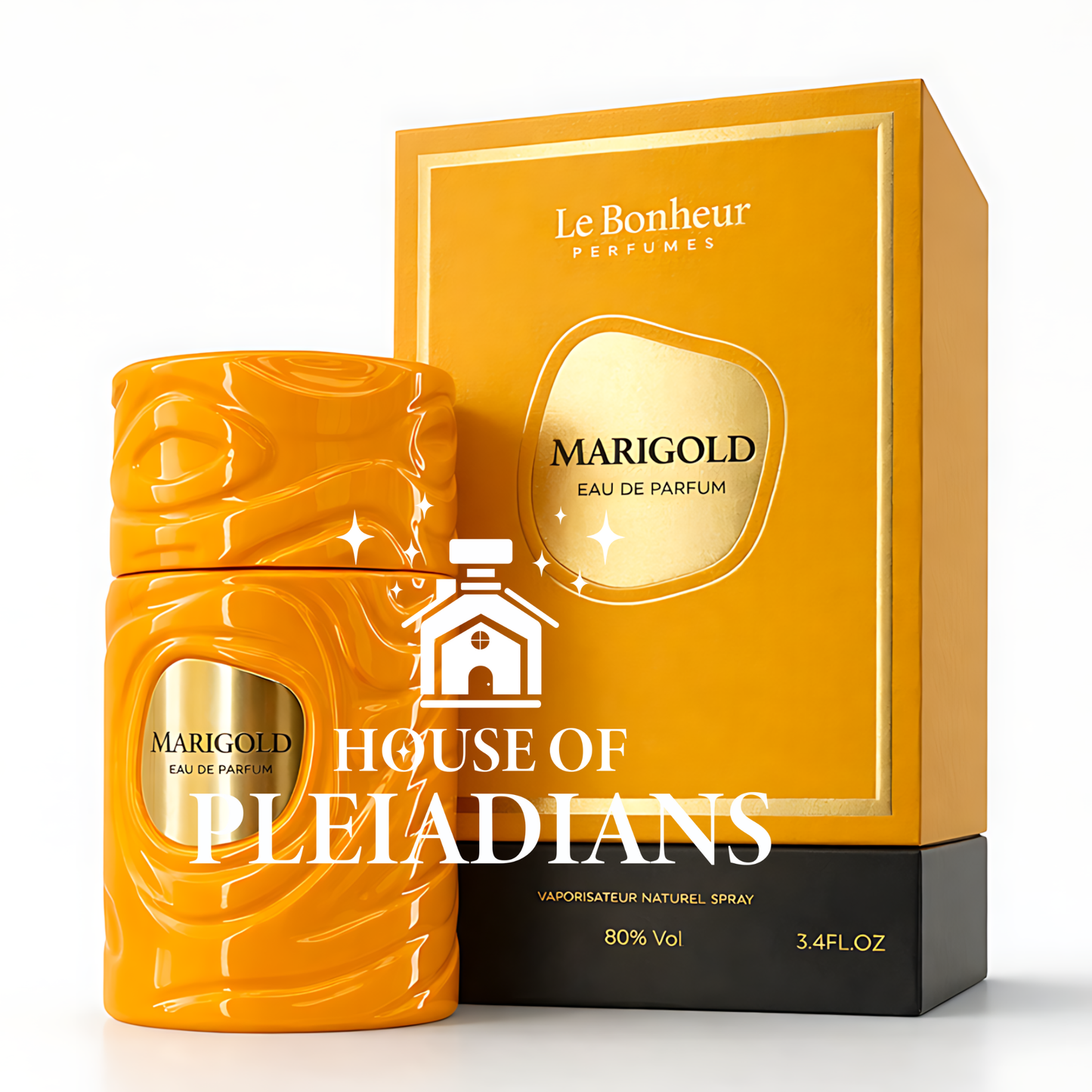 Marigold eau de parfum by Le Bonheur Perfumes – House of Pleiadians – 3.4 fl oz natural spray