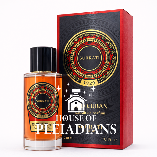 Surrati perfume bottle and packaging on a white background