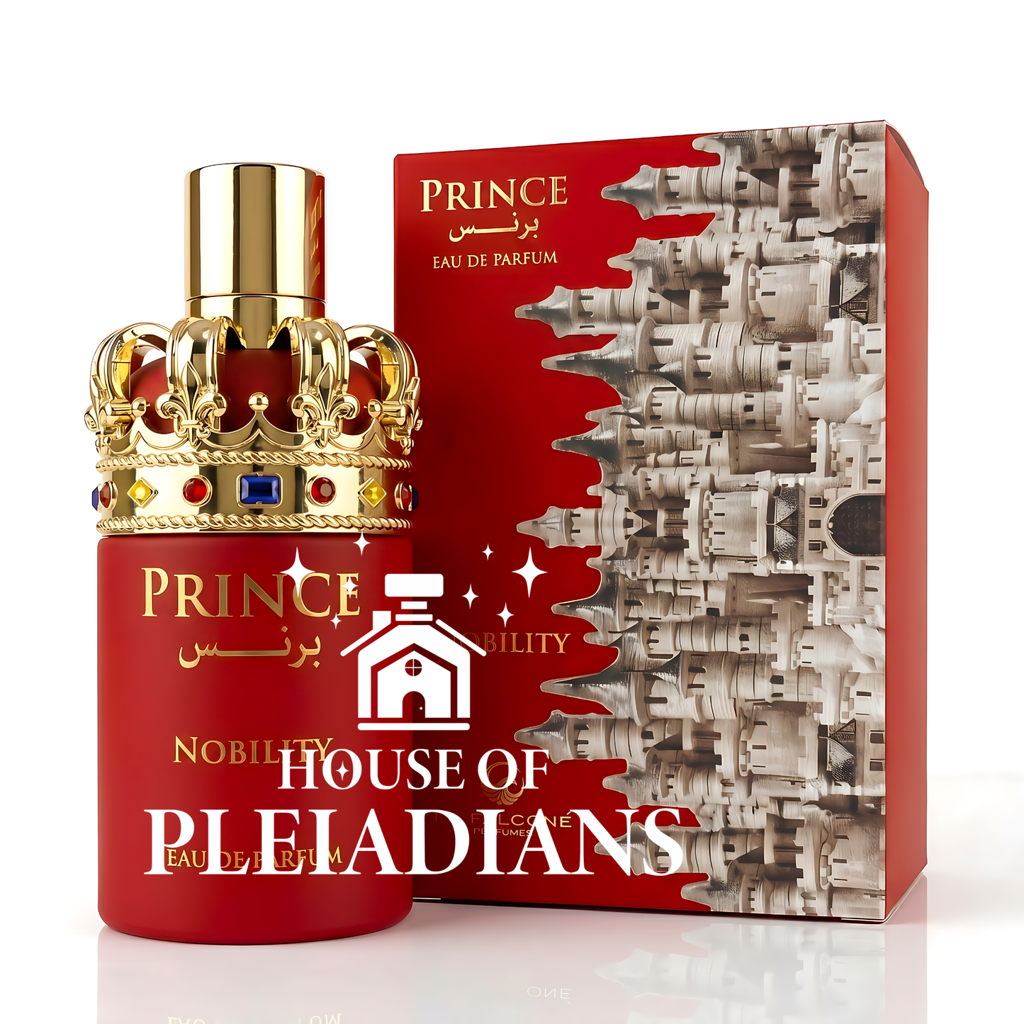 Prince Nobility Eau de Parfum red crown bottle with luxury box Middle Eastern fragrance UK
