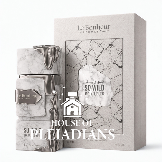 Le Bonheur So Wild Boulder 100ml Eau de Parfum marble bottle with silver accents and box Middle Eastern perfume UK