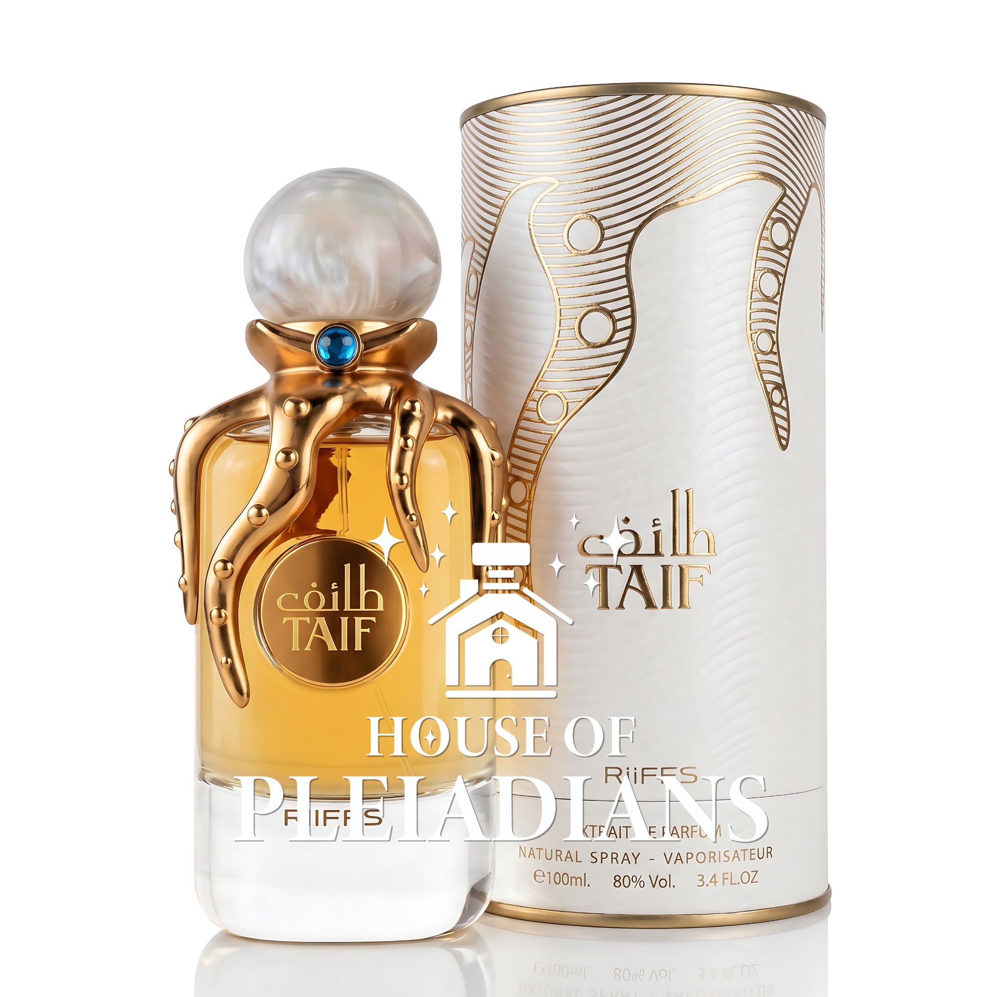 Taif Riiffs 100ml Eau de Parfum Arabian rose perfume luxury bottle and box UK